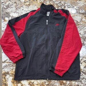Nike Men's Black and Red Windbreaker